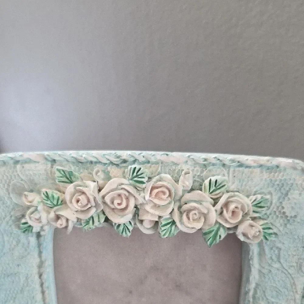 Floral Green Picture Frame